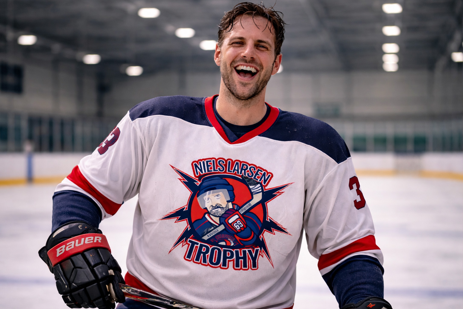 Joueurs de hockey participant au Trophée Niels Larsen - Edition de printemps